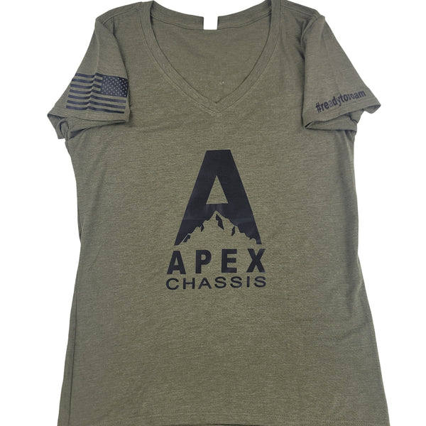 Apex Army - Women's V-Neck - Apex Chassis