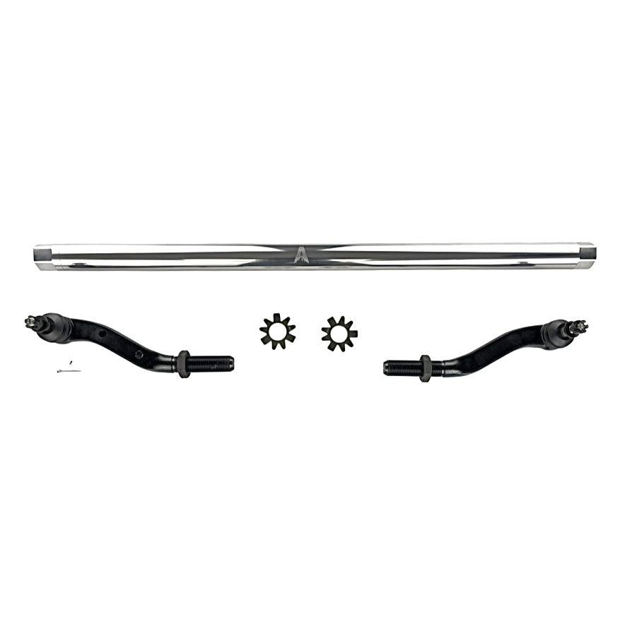 KIT127 - Jeep Wrangler JL & Gladiator JT - 2.5 Ton Tie Rod Assembly - Dana30 - Polished Aluminum