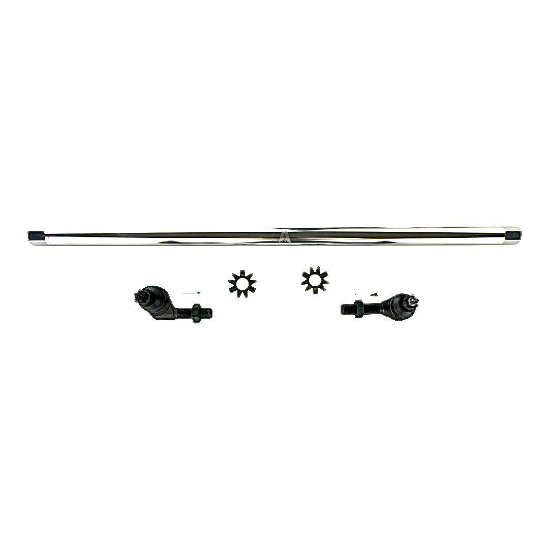 KIT157 - Jeep Wrangler JK - 1 Ton Drag Link Kit - Polished Aluminum - NoFlip