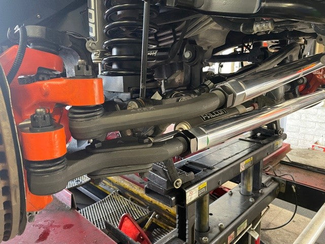 KIT125 - Jeep Wrangler JL & Gladiator JT - 2.5 Ton Tie Rod & Drag Link Assembly - Polished Aluminum