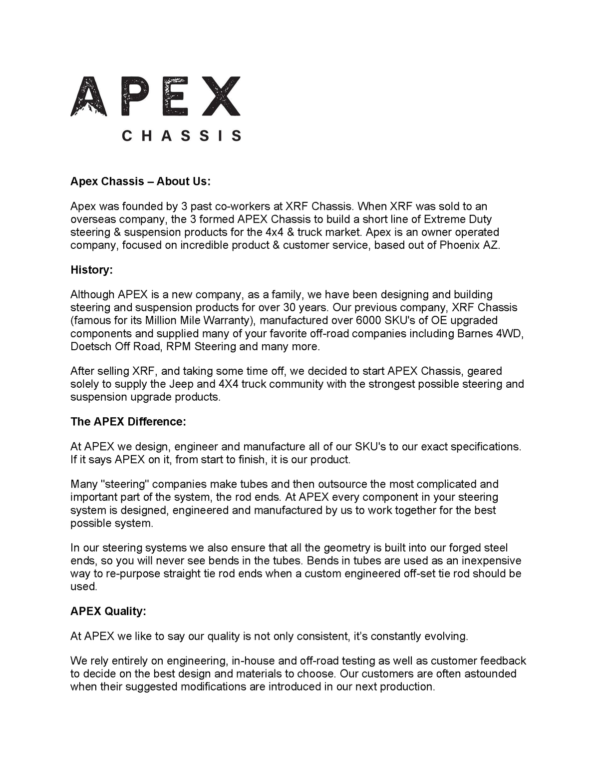 Apex Media Apex Chassis