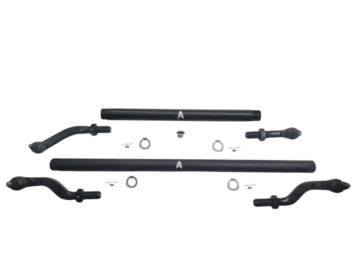 KIT120 - Jeep Wrangler JL & Gladiator JT - 2.5 Ton ProLock Tie Rod & Drag Link Assembly - Blk Aluminum
