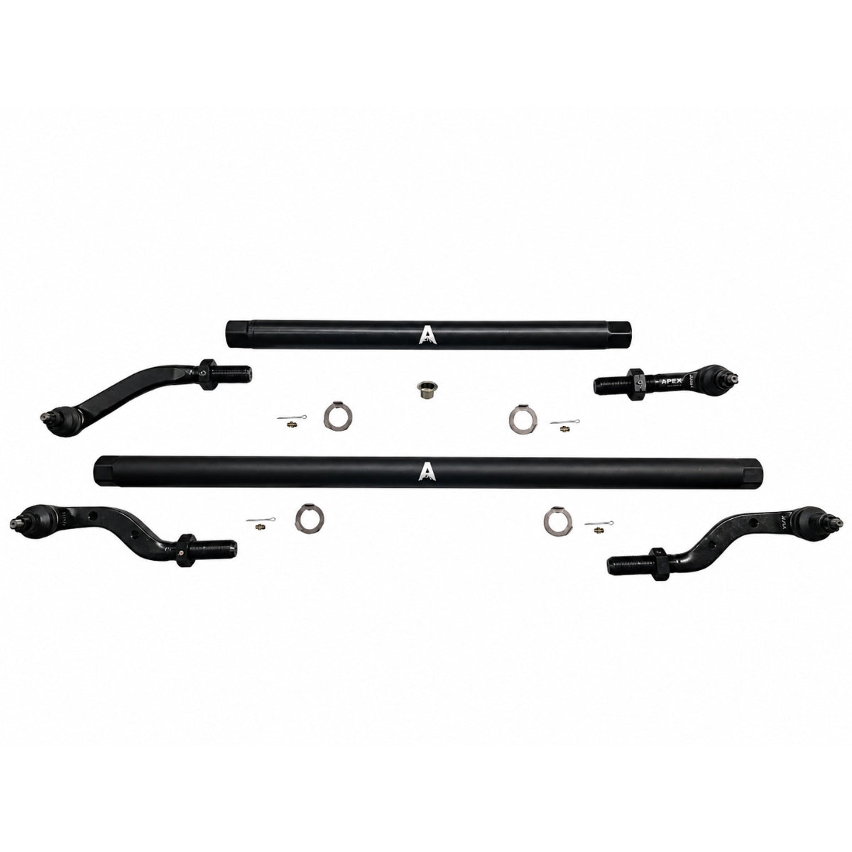 KIT120 - Jeep Wrangler JL & Gladiator JT - 2.5 Ton ProLock Tie Rod & Drag Link Assembly - Blk Aluminum