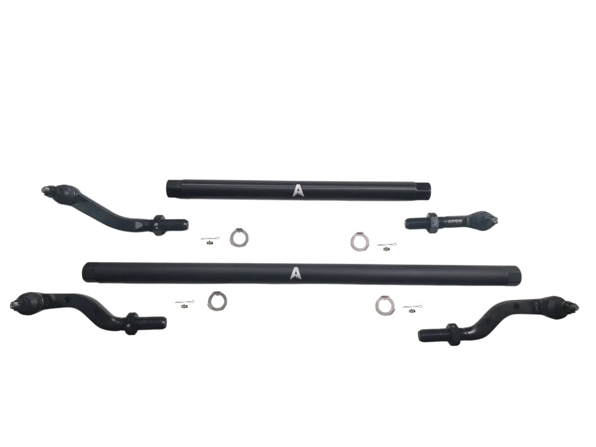KIT120 - Jeep Wrangler JL & Gladiator JT - 2.5 Ton ProLock Tie Rod & Drag Link Assembly - Blk Aluminum