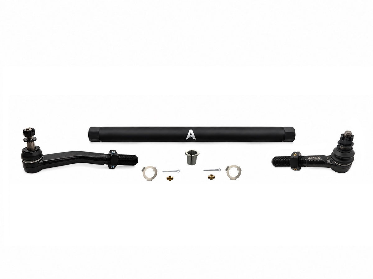 KIT124 -  Jeep Wrangler JL & Gladiator JT - 2.5 Ton ProLock Drag Link Assembly - YesFlip - Black Aluminum