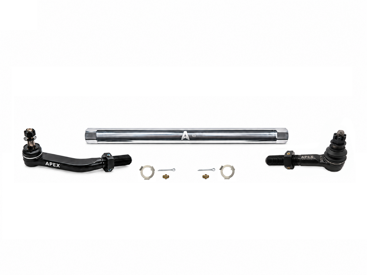 KIT128 - Jeep Wrangler JL & Gladiator JT - 2.5 Ton ProLock Drag Link Assembly - NoFlip - Polished Aluminum