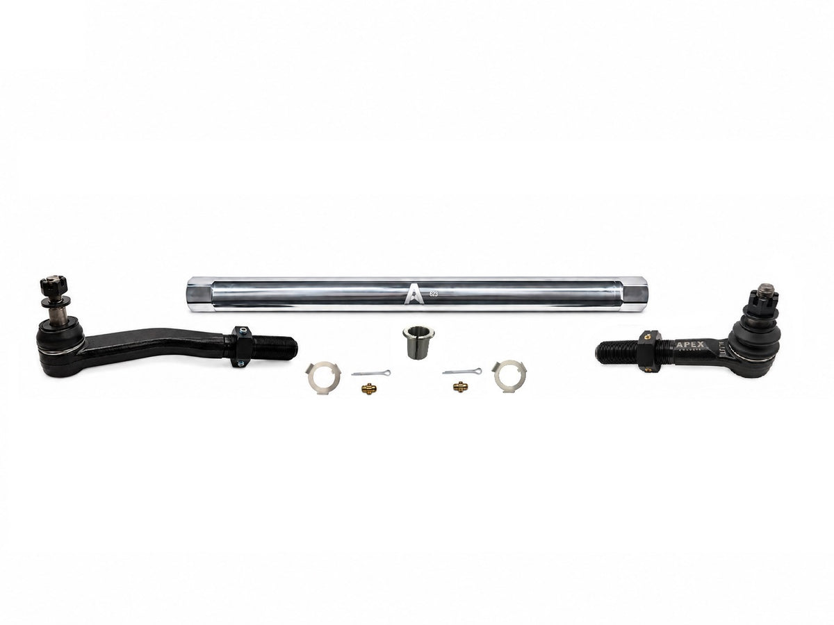 KIT129 -  Jeep Wrangler JL & Gladiator JT - 2.5 Ton ProLock Drag Link Assembly - YesFlip - Polished Aluminum