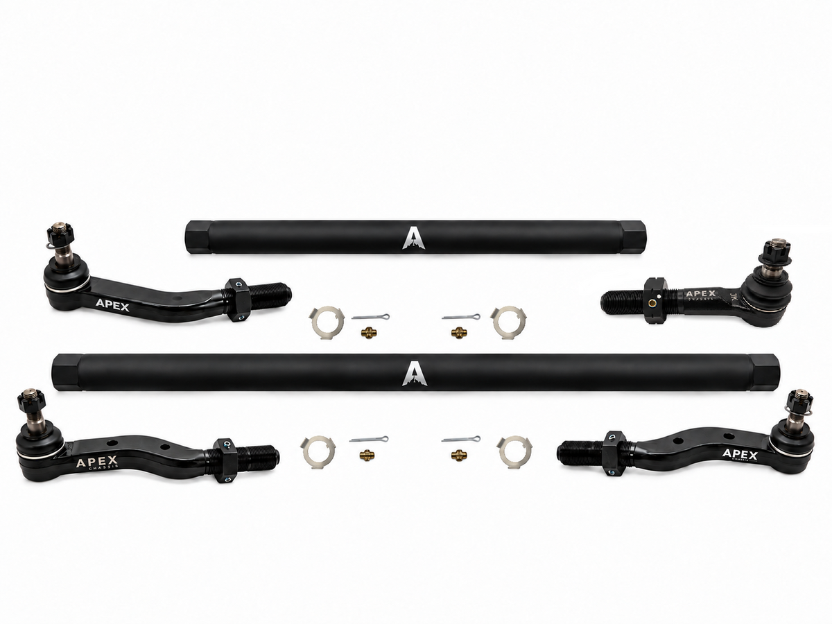 KIT135 - Jeep Wrangler JK 2.5 Ton ProLock Steering Kit - BLK Aluminum