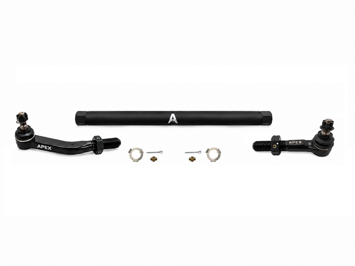 KIT137 - Jeep Wrangler JK 2.5 Ton ProLock Drag Link Assembly - NoFlip - Black Aluminum