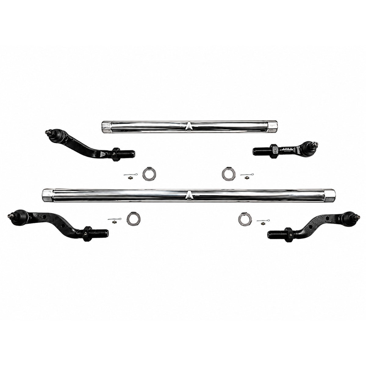 KIT140 - Jeep Wrangler JK 2.5 Ton ProLock Steering Kit - Polished Aluminum