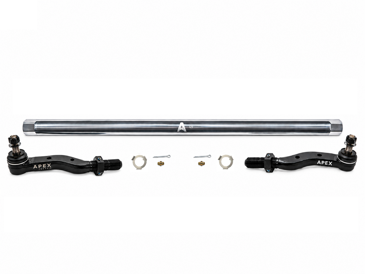 KIT141 - Jeep Wrangler JK 2.5 Ton ProLock Tie Rod Assembly - Polished Aluminum