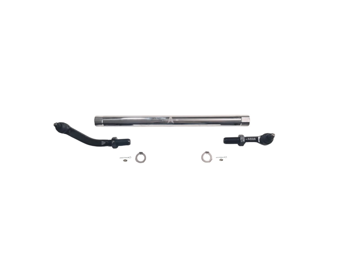 KIT142 - Jeep Wrangler JK 2.5Ton Drag Link Assembly - NoFlip - Polished Aluminum