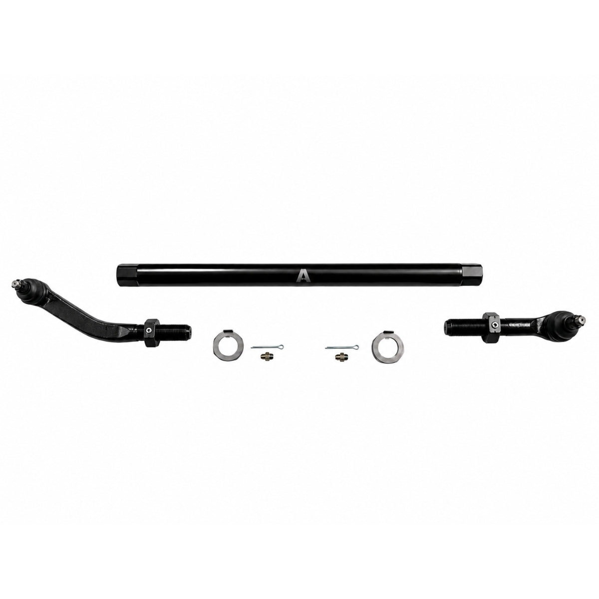 KIT142 - Jeep Wrangler JK 2.5Ton Drag Link Assembly - NoFlip - Polished Aluminum